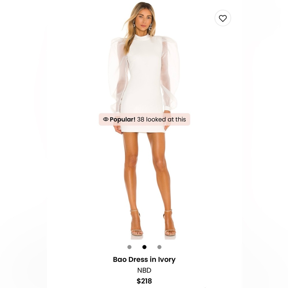 NWT REVOLVE BAO DRESS IN IVORY